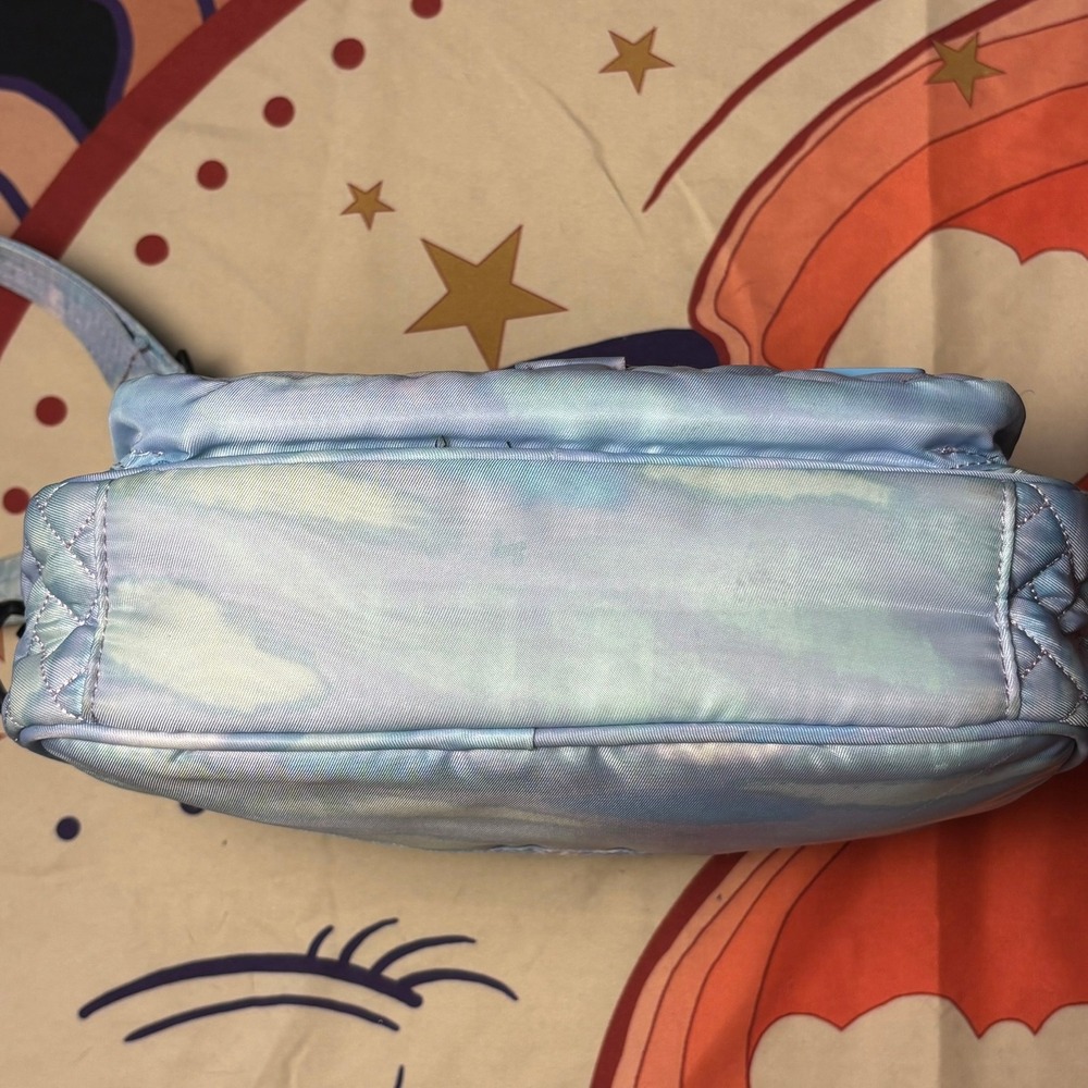 Lug Carousel Crossbody Bag Pastel Mystic Seaglass RFID Quilted Shoulder Bag Blue - Picture 7 of 16